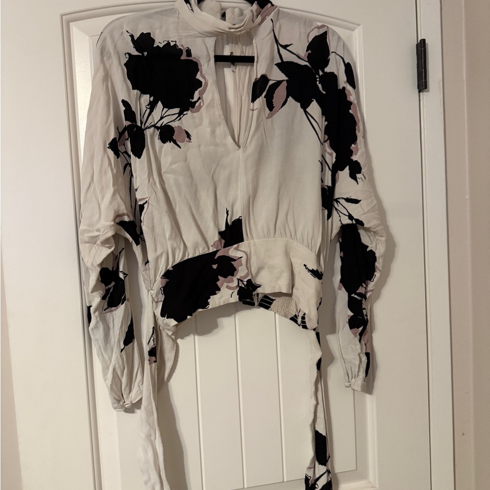 Free People Floral Print Women's Top M